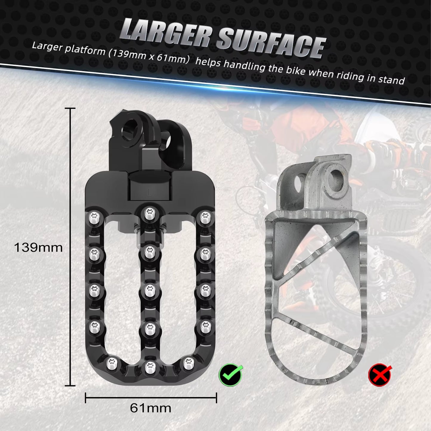 For KTM 690 Enduro R SMC R 2008-2024 Footrest Footpegs Lower 20Mm 790 890 Adventure/R 950 990 1050 1090 ADV 1290 Adventure R S T