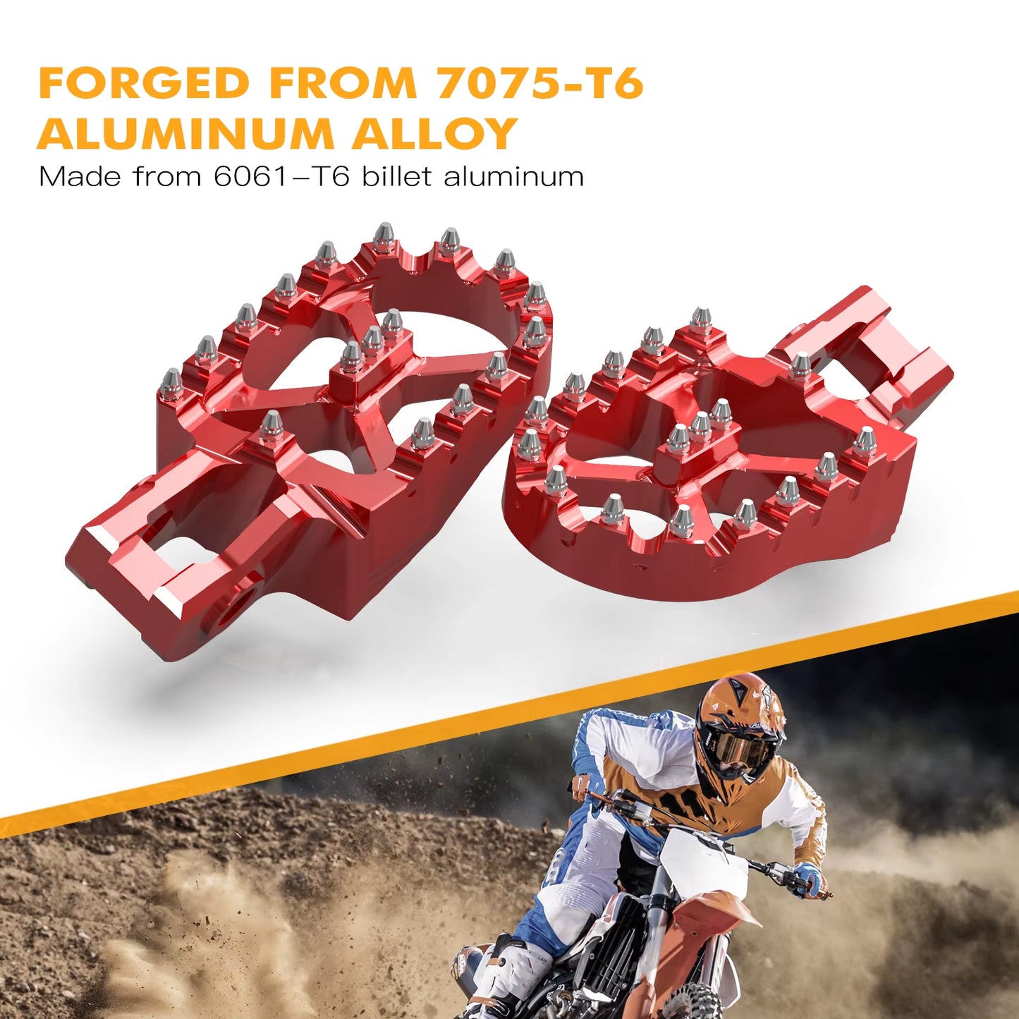 for Gasgas EC250 EC300 EC EX 250 300 ECF EXF MCF 250 350 450 MC125 MC250 2021 2021 2023 57Mm Foot Peg Footrest Pedals