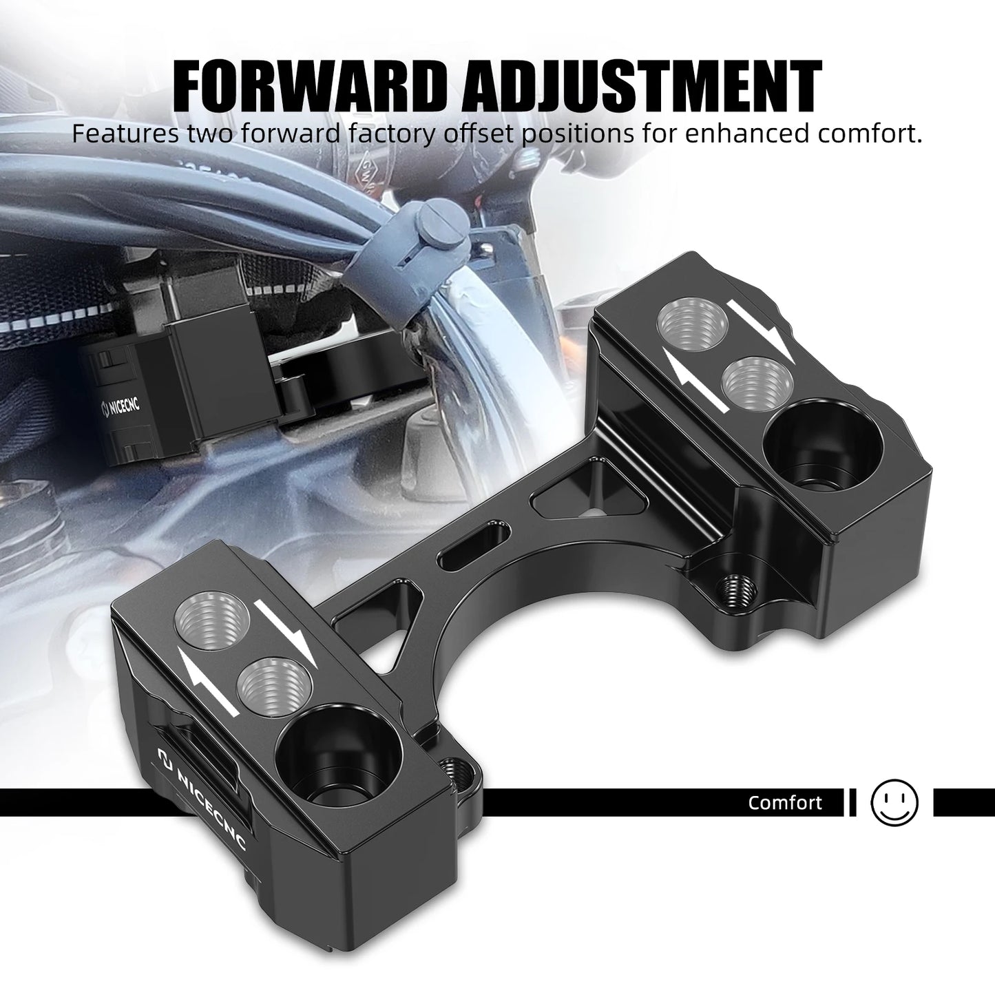 Handlebar Riser Kit for KTM 790 Adventure 890 Adventure/R/Rally 2019-2024 Husqvarna NORDEN 901 2022-2023