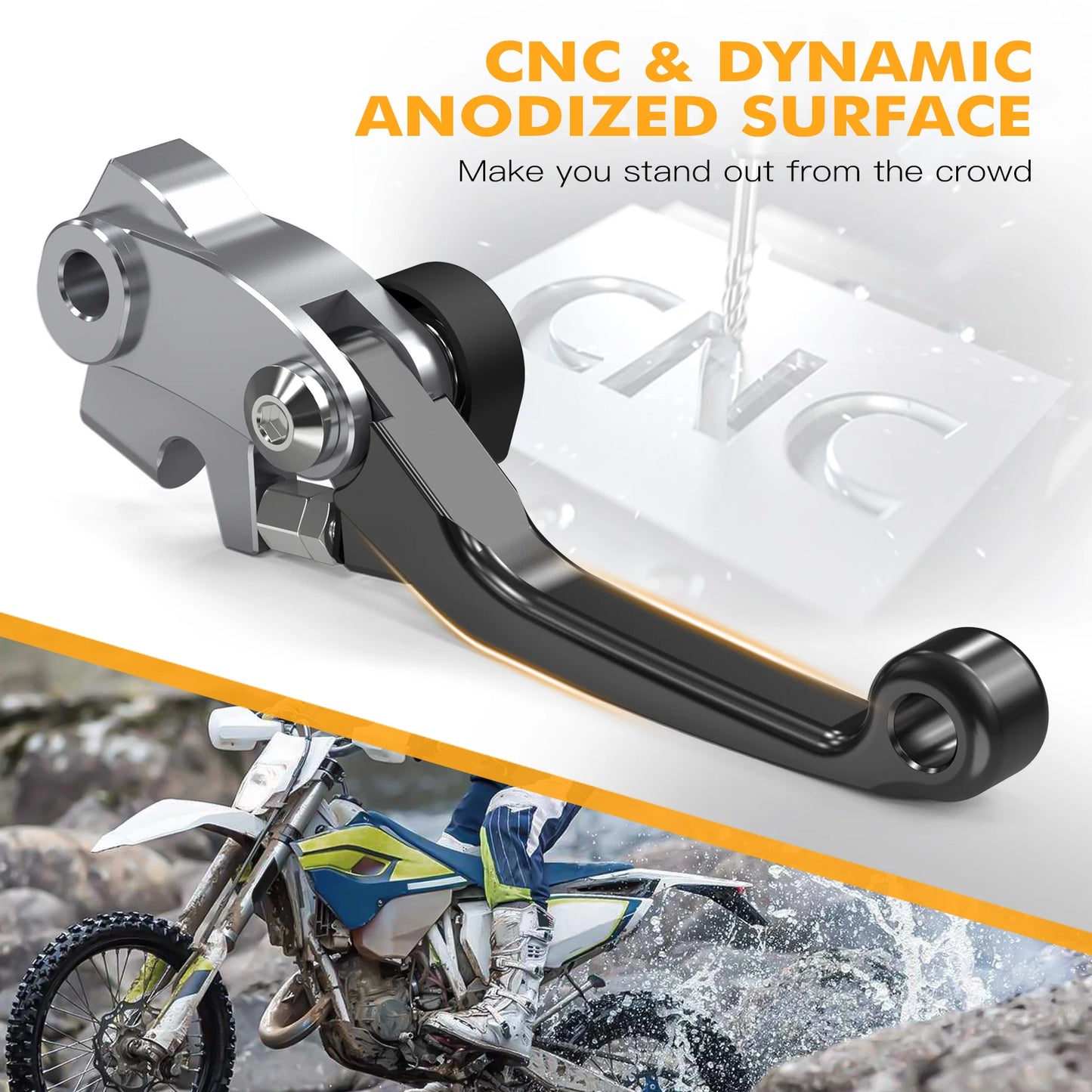 Motorcycle Braktec Folding Clutch Lever Brake Lever Kit for Husqvarna TE300 FE TE 150 250 300 350 450 501 2024 2023 2022