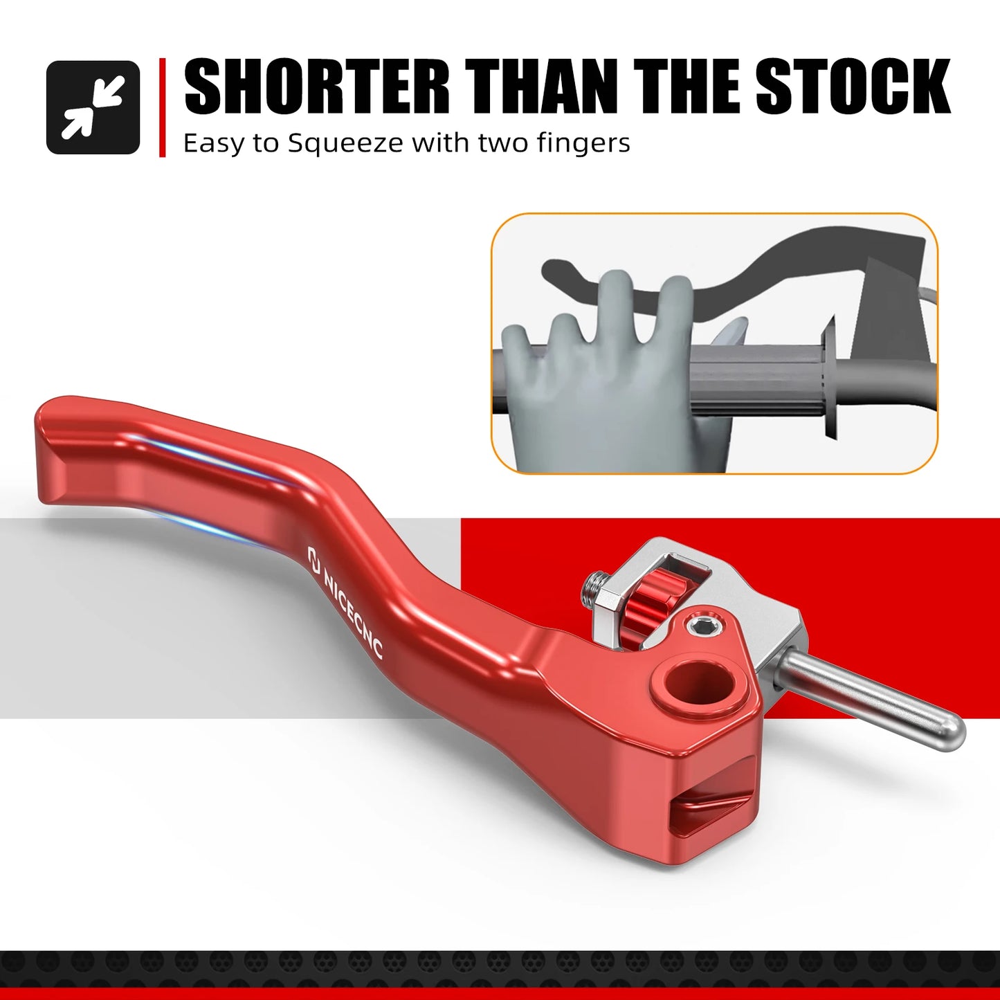for Gasgas EC 300 EC 250 EX 250 300 2021-2025 Husqvarna TE 300 TE 250 FE 350 FE 450 FE 501 2022-2024 Shorty Brake Lever