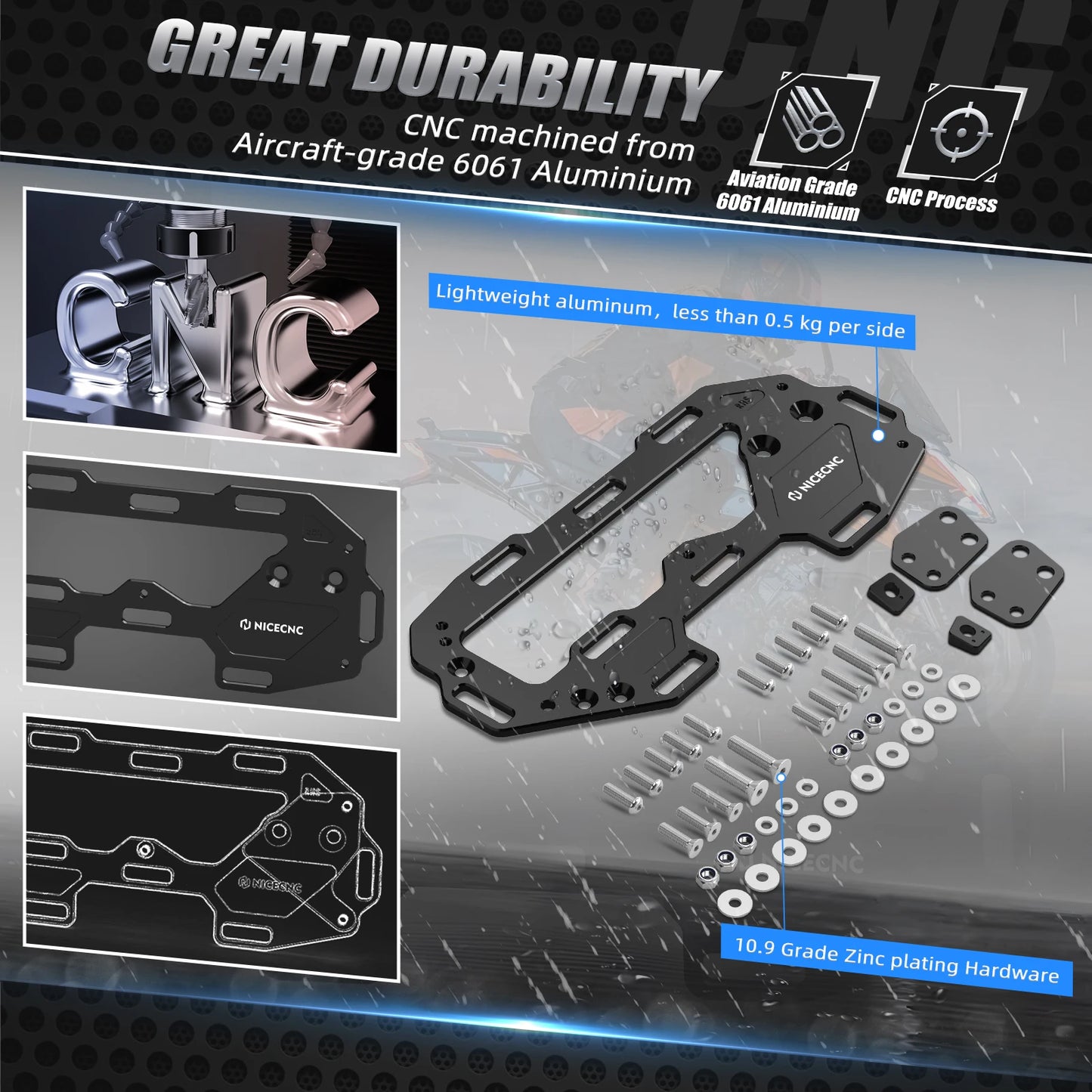 Luggage Rack Side Luggage Carriers for KTM 1290 Super Adventure R/S 2021 2022 2023 Travel Luggage Bag Mount