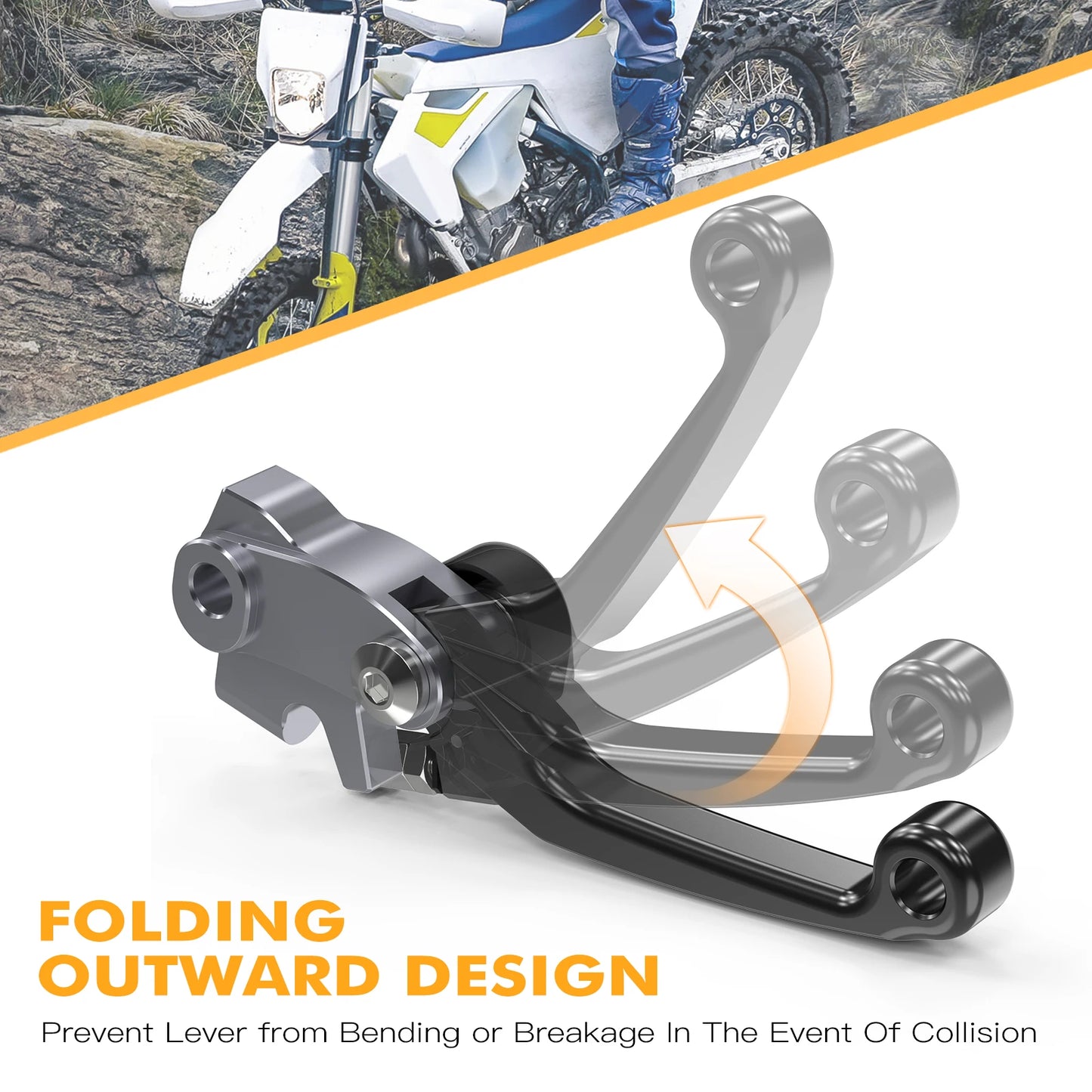 Motorcycle Braktec Folding Clutch Lever Brake Lever Kit for Husqvarna TE300 FE TE 150 250 300 350 450 501 2024 2023 2022