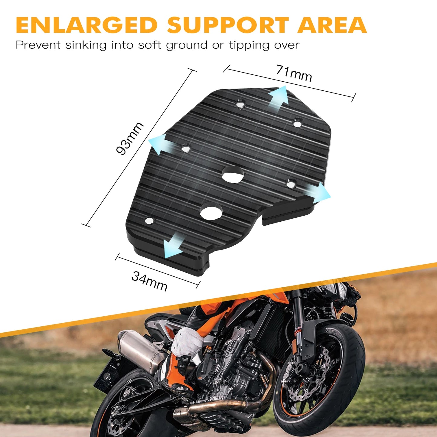 For Husqvarna Norden 901 2022-2023 Kickstand Side Stand Enlarge 1290 Adventure R 2021-2023 690 Enduro R SMC R 2019-2023 2022 21