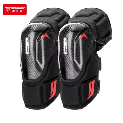 CE Level-1 Motocross Knee Pads Motorcyclist Knee Protector Carbon Fiber MTB Knee Shin Guard Motorcycle Accessories