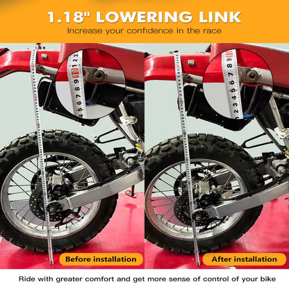 Lowering Link Kit for Honda XR650L (1993-2024) and XR600R (1985-2024) - 1.18 Inch (30mm) Aluminum Lower Linkage