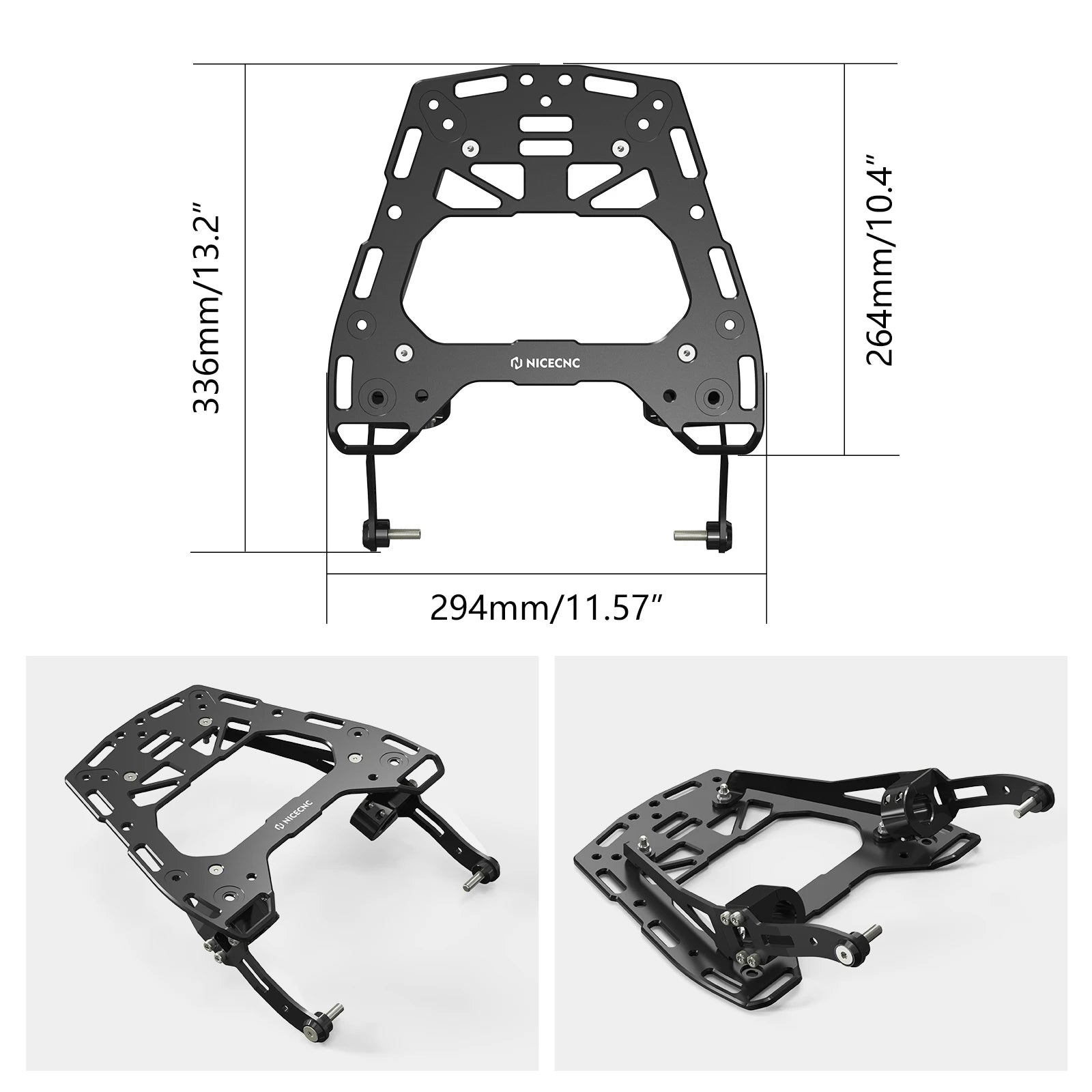 Motorcycle Rear Top Luggage Bag Rack Stainless Steel Support Bracket for Ducati Desertx Desert X 2022-2024 2023