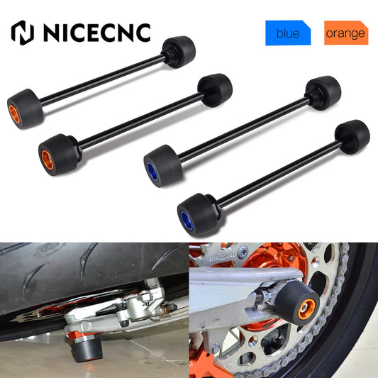 Front Rear Wheel Axle Fork Crash Sliders Protector for KTM 690 Duke/R 690 SMC/R 690 Supermoto/R Husqvarna 701 Supermoto VITPILEN