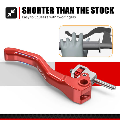 for Gasgas EC 300 EC 250 EX 250 300 2021-2025 Husqvarna TE 300 TE 250 FE 350 FE 450 FE 501 2022-2024 Shorty Brake Lever