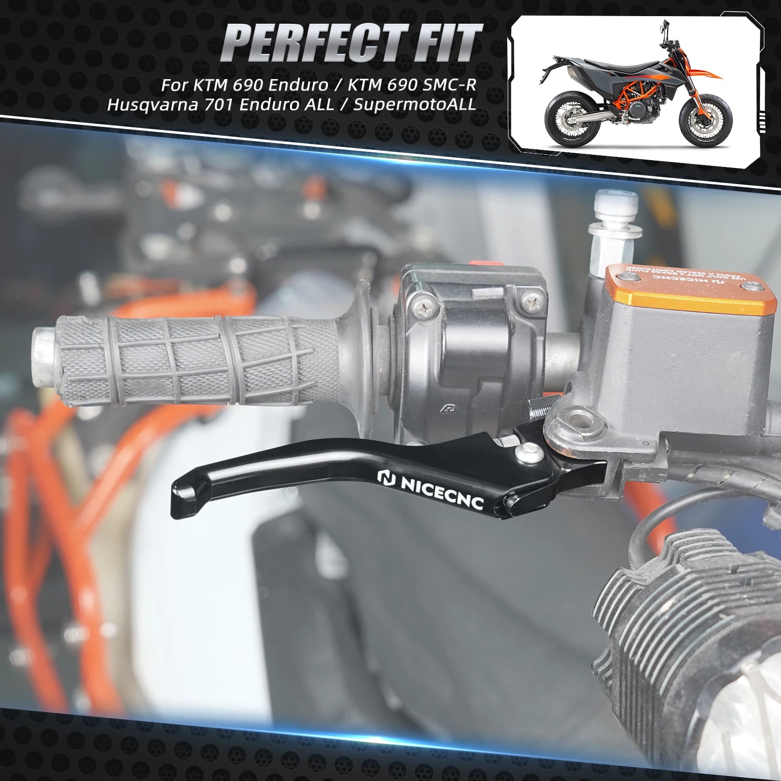 For KTM 690 Enduro R SMC R 2014-2023 Shorty Brake Clutch Lever Husqvarna 701 Enduro Supermoto 2016-2023 Gasgas 700 SM ES 2022