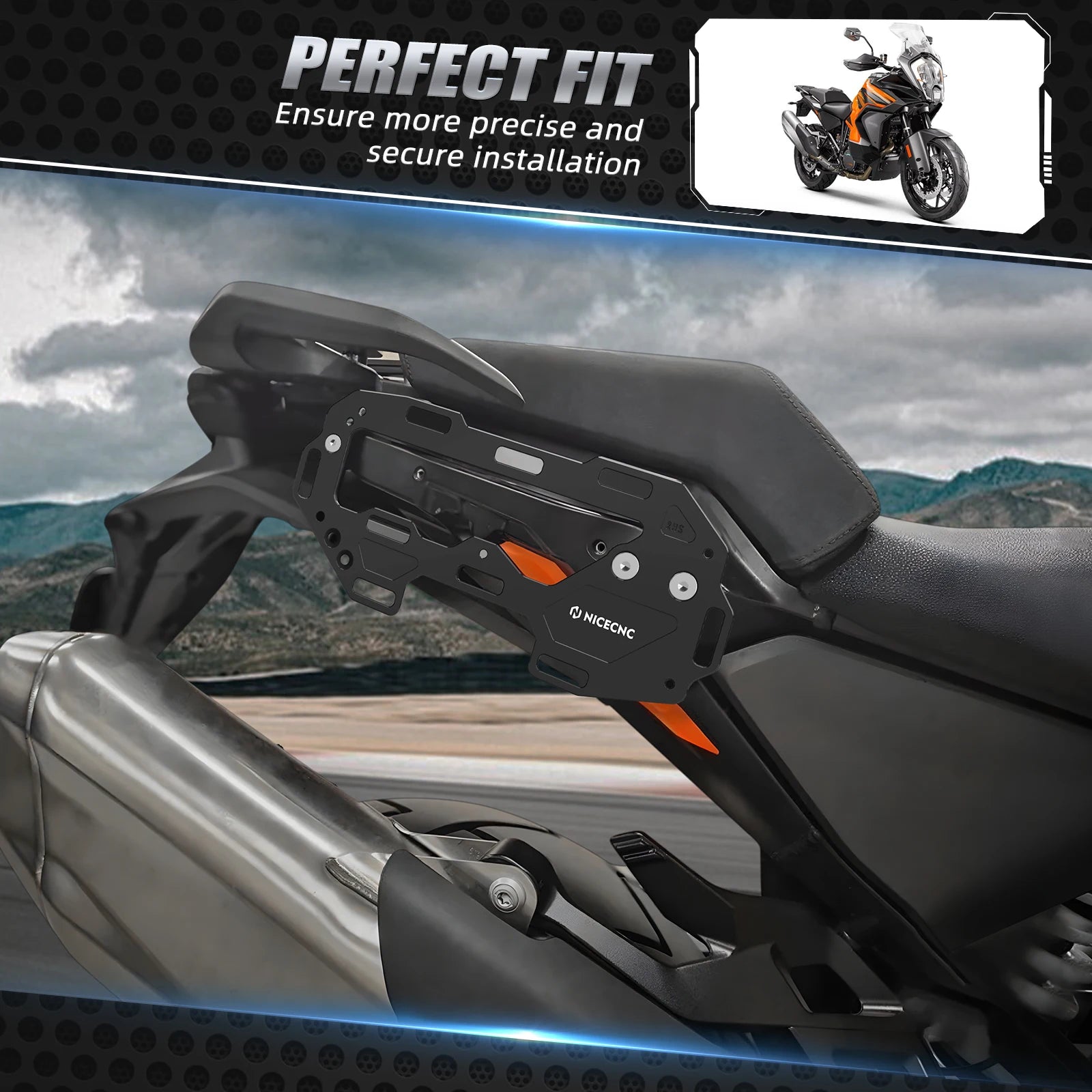 Luggage Rack Side Luggage Carriers for KTM 1290 Super Adventure R/S 2021 2022 2023 Travel Luggage Bag Mount