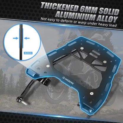 Motorcycle Rear Top Luggage Bag Rack Stainless Steel Support Bracket for Ducati Desertx Desert X 2022-2024 2023