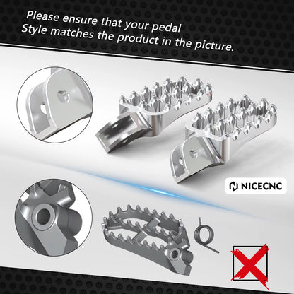 Footpegs and Gear Shifter Brake Pedal Step Tip for BMW R1200GS/Adventure (2013-2018) and R1250GS/R1250GS Adventure (2019-2024)