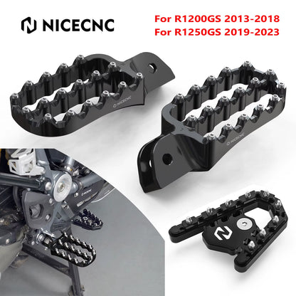 Footpegs and Gear Shifter Brake Pedal Step Tip for BMW R1200GS/Adventure (2013-2018) and R1250GS/R1250GS Adventure (2019-2024)